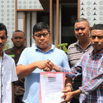 Proyek Gedung Terarium Dispar Maluku Mangkrak, Demonstran Minta APH Periksa Jais Ely