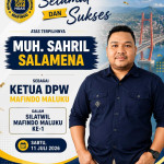 Sahril Pimpin Mafindo Maluku, GANDONG Jadi Program Prioritas